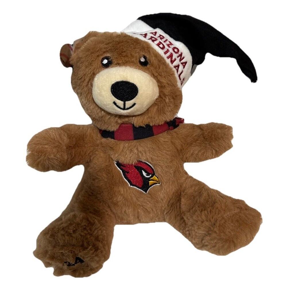 Official NFL Az Cardinals Teddy Bear Plush Stuffed Animal Toy 13" 2024 NWT